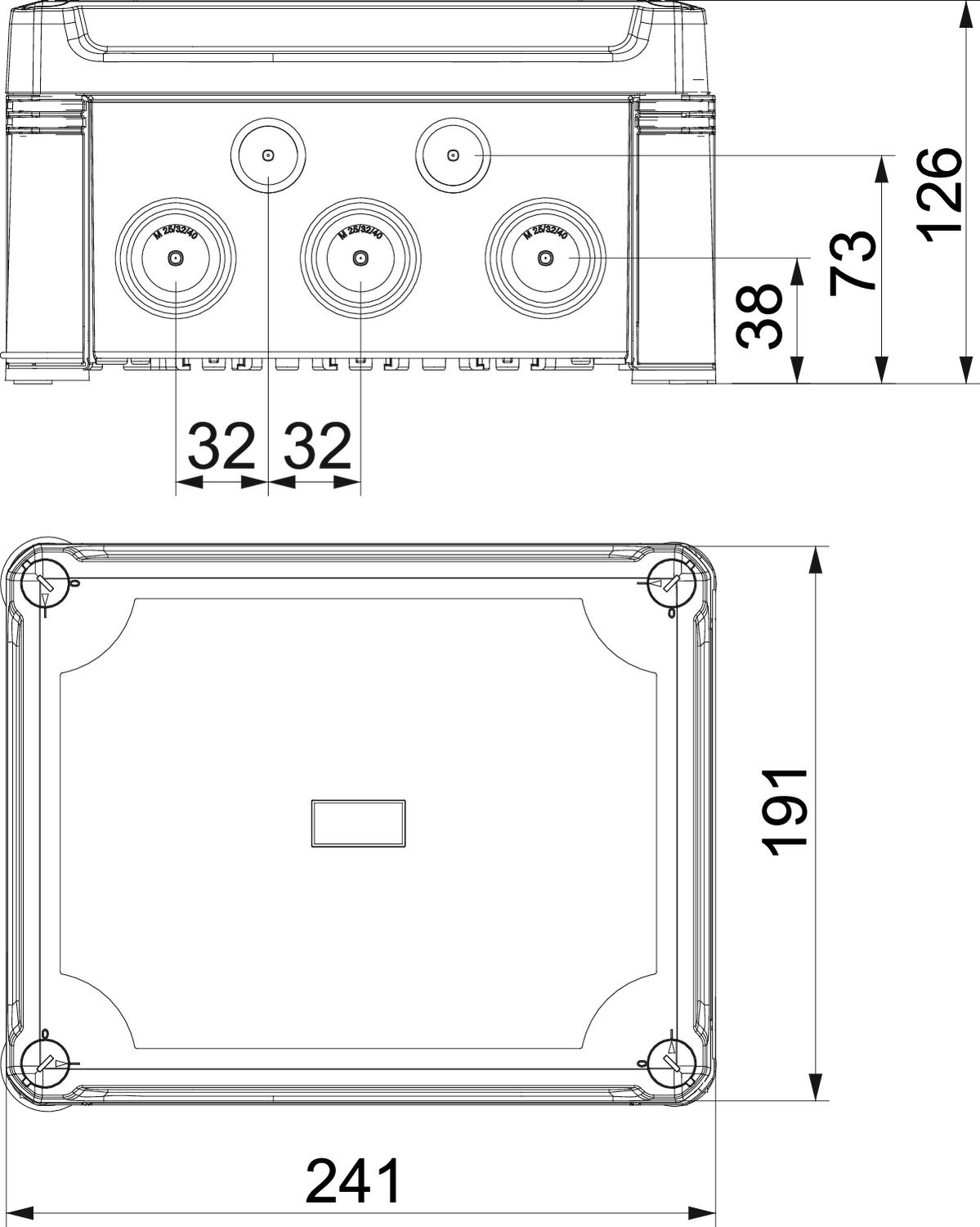 BETTERMANN Abzweigdose Klemme IP67 16qmm X16 T LGR 271x187x110mm rechteck Kst