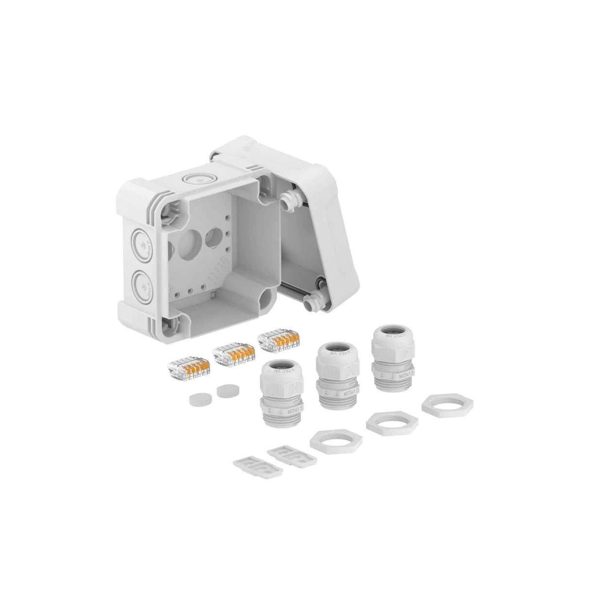 BETTERMANN Abzweigdose Klemme IP67 4qmm X04 UT G LGR 102x102x30mm quadrat Kst