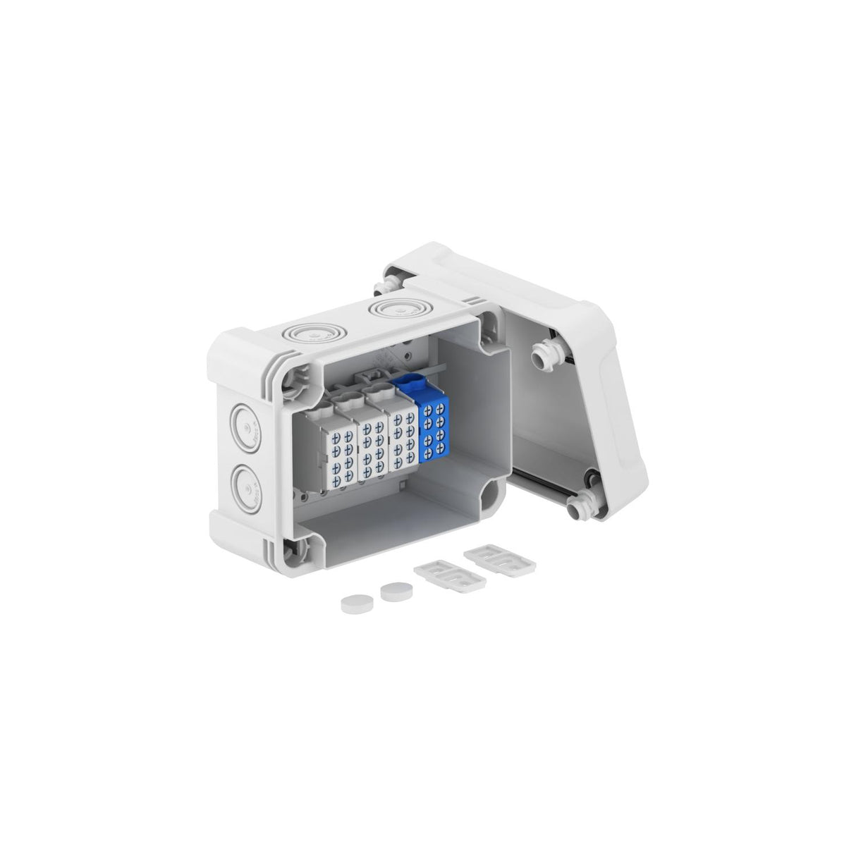 BETTERMANN Abzweigdose Klemme IP67 6qmm X06 H25 GP4 LGR 137x105x68mm rechteck