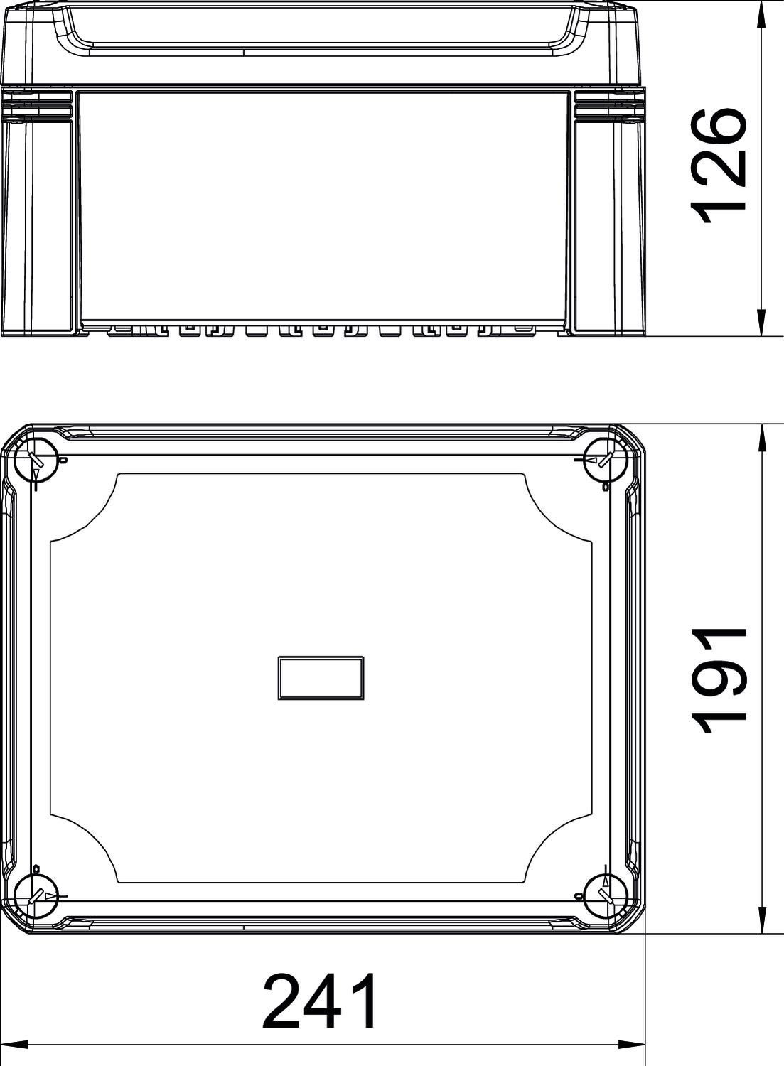 BETTERMANN Leergehäuse Kst IP67 geschl X16C LGR B191xH126xT241mm