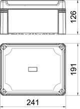 BETTERMANN Leergehäuse Kst IP67 geschl X16C R LGR-TR B191xH126xT241mm
