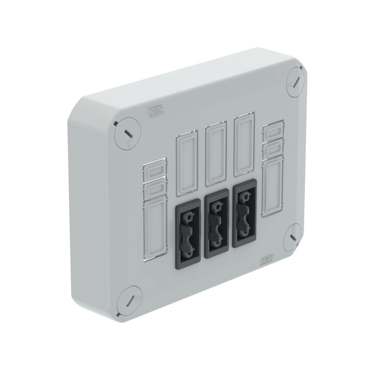 BETTERMANN Deckel/Steckdose AP IP30 lgr D01 3x3p WD 150x116x60mm schraub