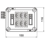 BETTERMANN Deckel/Steckdose AP IP30 lgr D01 6x3p WD 150x116x60mm schraub