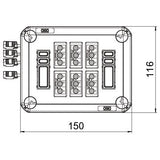 BETTERMANN Deckel/Steckdose AP IP30 lgr D01 6x3p WD(4+2) 150x116x60mm schraub