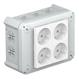BETTERMANN Abzweigdose Steckd 4f IP30 T 100 4MSD WS 2,5qmm 150x116x67mm Kst
