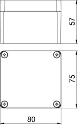 BETTERMANN Leergehäuse alu IP66 geschl Mx 080705 SGR B75xH57xT80mm