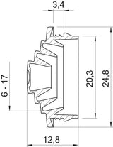 BETTERMANN Kabeleinsteckstutzen 20mm EDVS M20 LGR 1-17,5mm lgr hfr abschneid