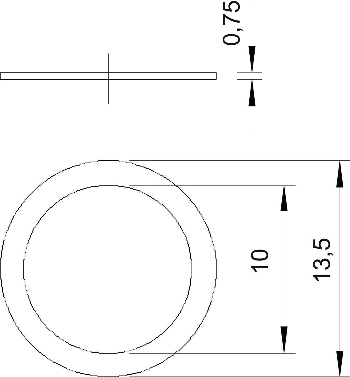 BETTERMANN Flachdichtring Metall M9 PG BETTERMANN Druckring mechanical seal