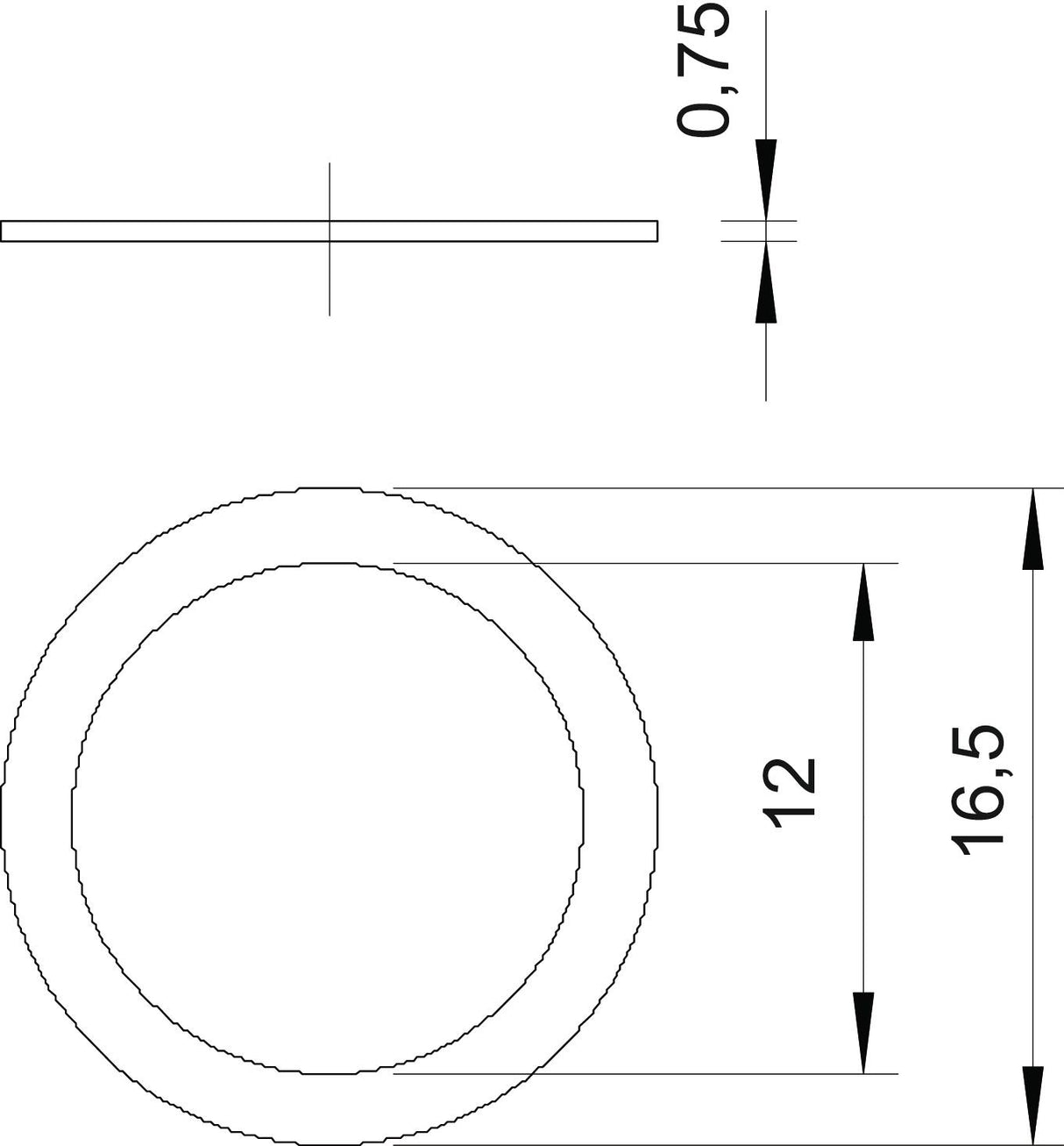 BETTERMANN Flachdichtring Metall M11 PG BETTERMANN Druckring mechanical seal