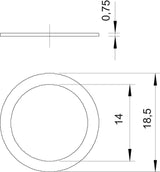 BETTERMANN Flachdichtring Metall M13,5 BETTERMANN Druckring mechanical seal