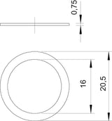 BETTERMANN Flachdichtring Metall M16 PG BETTERMANN Druckring mechanical seal