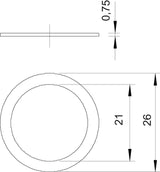 BETTERMANN Flachdichtring Metall M21 PG BETTERMANN Druckring mechanical seal