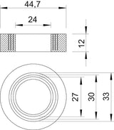 BETTERMANN Einschnittring 24-33mm 107 B PG36 44,7x12mm