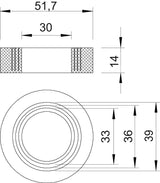 BETTERMANN Einschnittring 30-39mm 107 B PG42 51,7x14mm