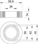 BETTERMANN Einschnittring 36-45mm 107 B PG48 56,9x14mm