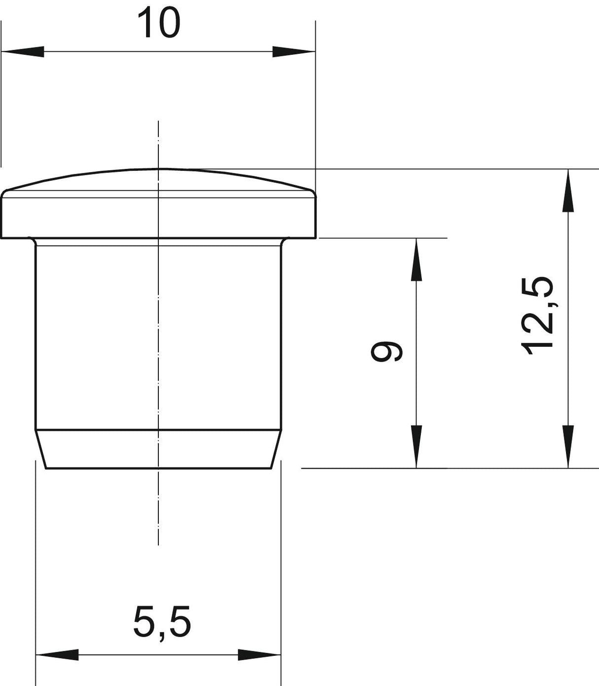 BETTERMANN Verschlussstopfen M12 PA lgr 107VS VM 5 PA unbeh