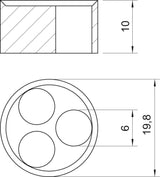 BETTERMANN Dichtring Kst PG 10mm 3Durchf 107 C VM 25 3x6