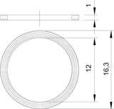 BETTERMANN Dichtring Kst M12 PG 1mm 107 F M12 PE