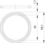 BETTERMANN Dichtring Kst M40 PG 1,7mm 107 F M40 PE