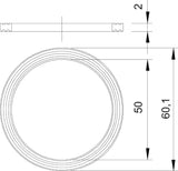 BETTERMANN Dichtring Kst M50 PG 2mm 107 F M50 PE