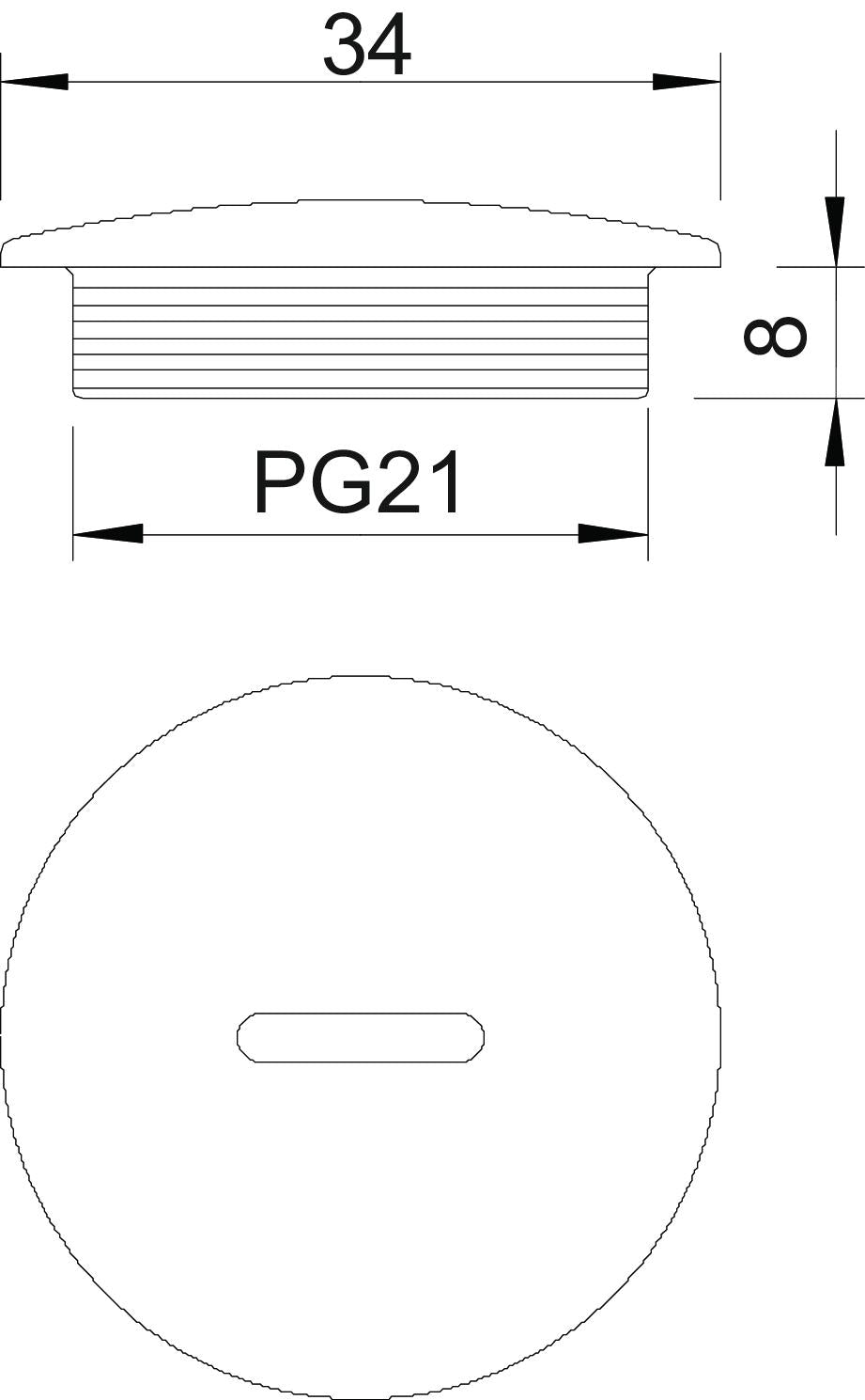 BETTERMANN Verschlussschraube PG21 PS 108 PG21 unbeh lgr hfr schlagf