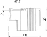 BETTERMANN Steckendtülle Kst 46mm lgr 129 TB PG42 unbeh hfr