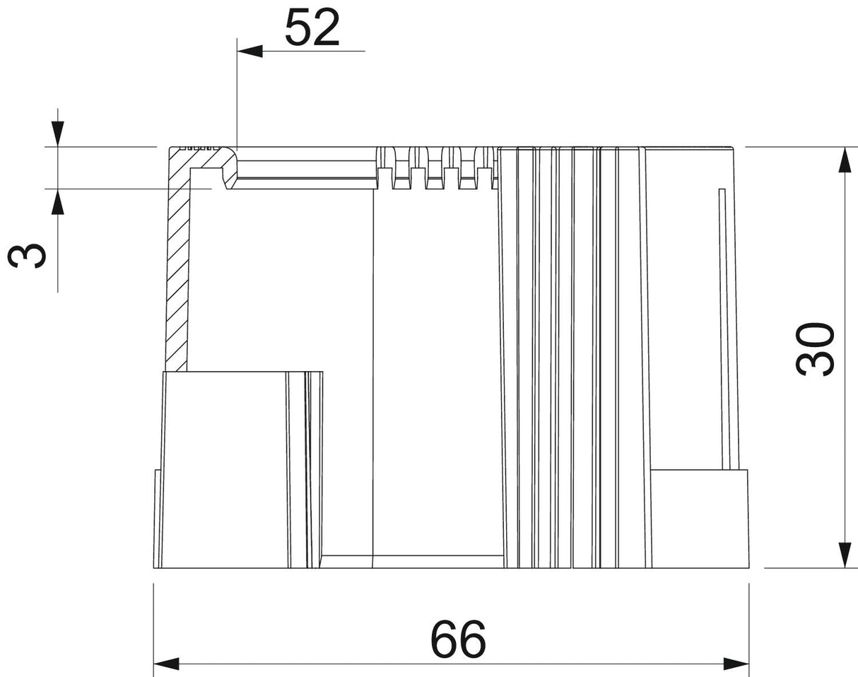 BETTERMANN Steckendtülle Kst 50mm lgr 129 TB PG48 unbeh hfr