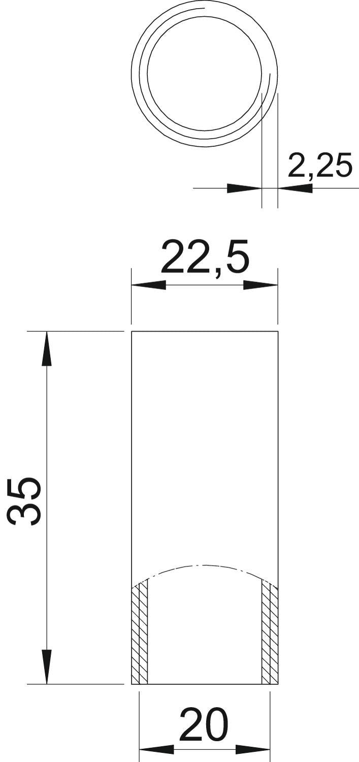 BETTERMANN Alu-Gewindemuffe 22,5mm hfr SVM20W ALU unbeh