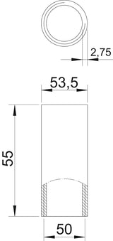 BETTERMANN Alu-Gewindemuffe 53,5mm hfr SVM50W ALU unbeh