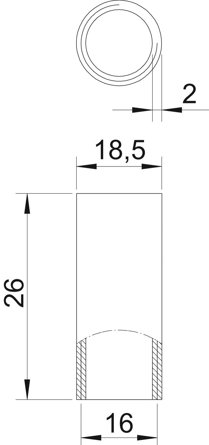 BETTERMANN Stahl-Gewindemuffe Metall hfr SVM16W DN 18,5mm f/vz