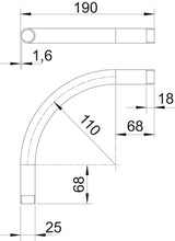 BETTERMANN Stahl-Gewindebogen 25mm g/vz SBNM25 G Muffe hfr
