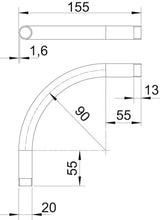 BETTERMANN Stahl-Gewindebogen 20mm f/vz SBNM20 FT Muffe hfr