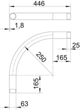 BETTERMANN Stahl-Gewindebogen 63mm f/vz SBNM63 FT Muffe hfr
