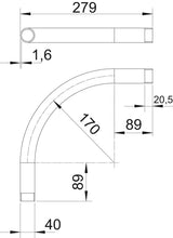 BETTERMANN Stahl-Gewindebogen 40mm lack SBNM40 SW Muffe hfr sw