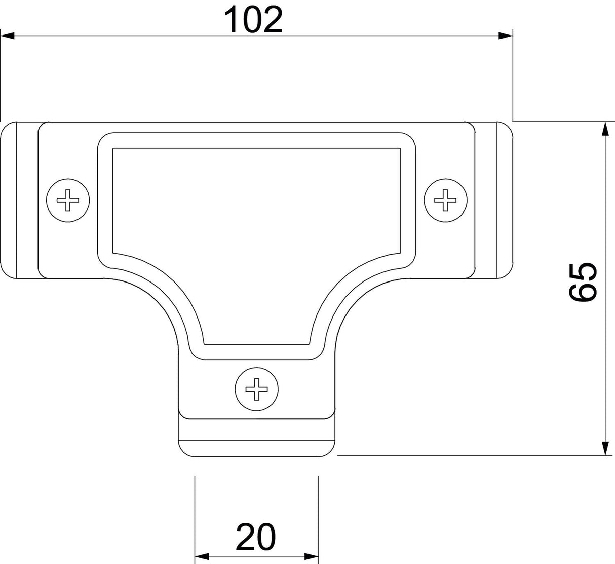 BETTERMANN T-Stück(Erdverlegung) Alu SKT20W ALU 65mm unbeh Metall