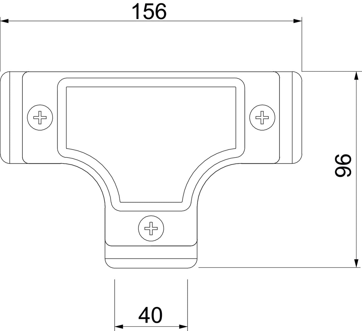 BETTERMANN T-Stück(Erdverlegung) Alu SKTM40W ALU 96mm unbeh Metall