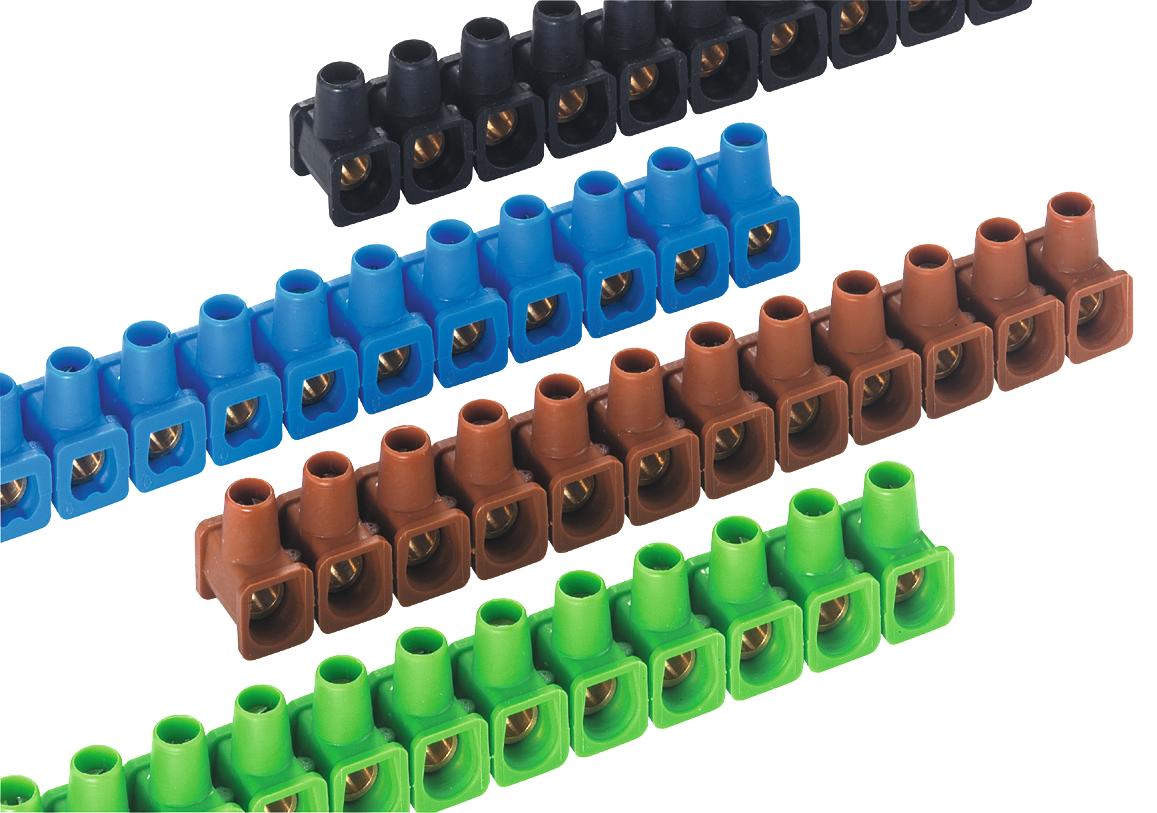 BETTERMANN Verbindungsklemme 1-2,5qmm PA 70 VDE 16A 12p Direktmont 13mm mehrf