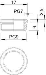 BETTERMANN Reduzierring Ms PG9/PG7 167 R MS PG9-7 vernick