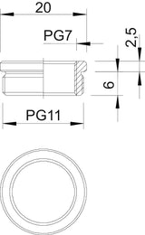 BETTERMANN Reduzierring Ms PG11/PG7 167 R MS PG11-7 vernick