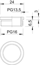 BETTERMANN Reduzierring Ms PG16/PG13,5 167 R MS PG16-13 vernick