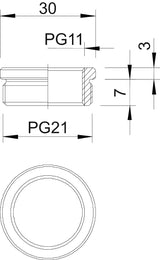 BETTERMANN Reduzierring Ms PG21/PG11 167 R MS PG21-11 vernick