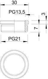 BETTERMANN Reduzierring Ms PG21/PG13,5 167 R MS PG21-13 vernick