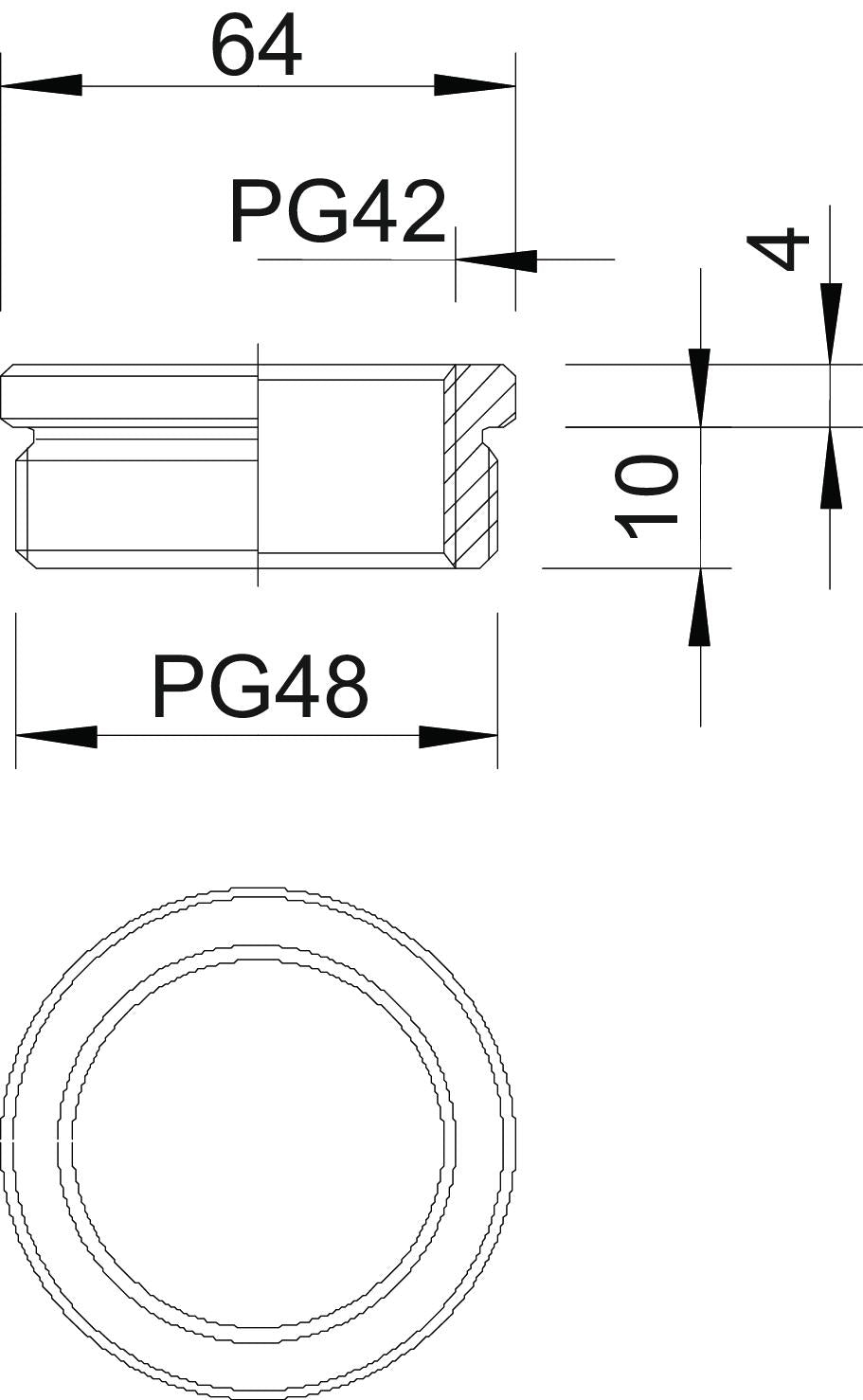 BETTERMANN Reduzierring Ms PG48/PG42 167 R MS PG48-42 vernick