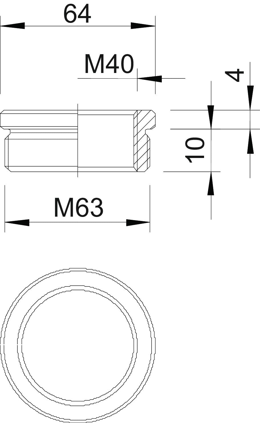 BETTERMANN Reduzierring Ms M63/M40 167 R MS M63-40 vernick