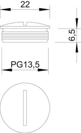 BETTERMANN Verschlussstopfen PG13,5 Ms 168 MS PG13 vernick natur hfr