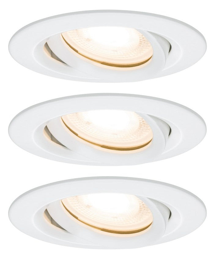 PAULMANN LED-Einbaustrahler 3x7W Konv ws Nova 928.98 dim 3LEDs 2700K ws 460lm ws