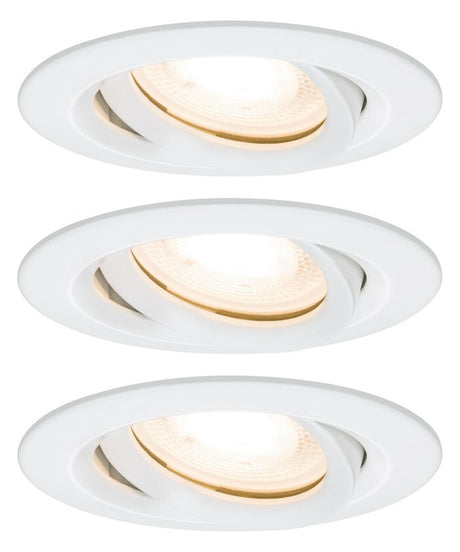 PAULMANN LED-Einbaustrahler 3x7W Konv ws Nova 928.98 dim 3LEDs 2700K ws 460lm ws
