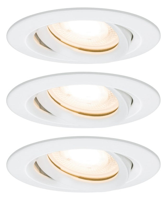 PAULMANN LED-Einbaustrahler 3x7W Konv ws Nova 928.98 dim 3LEDs 2700K ws 460lm ws