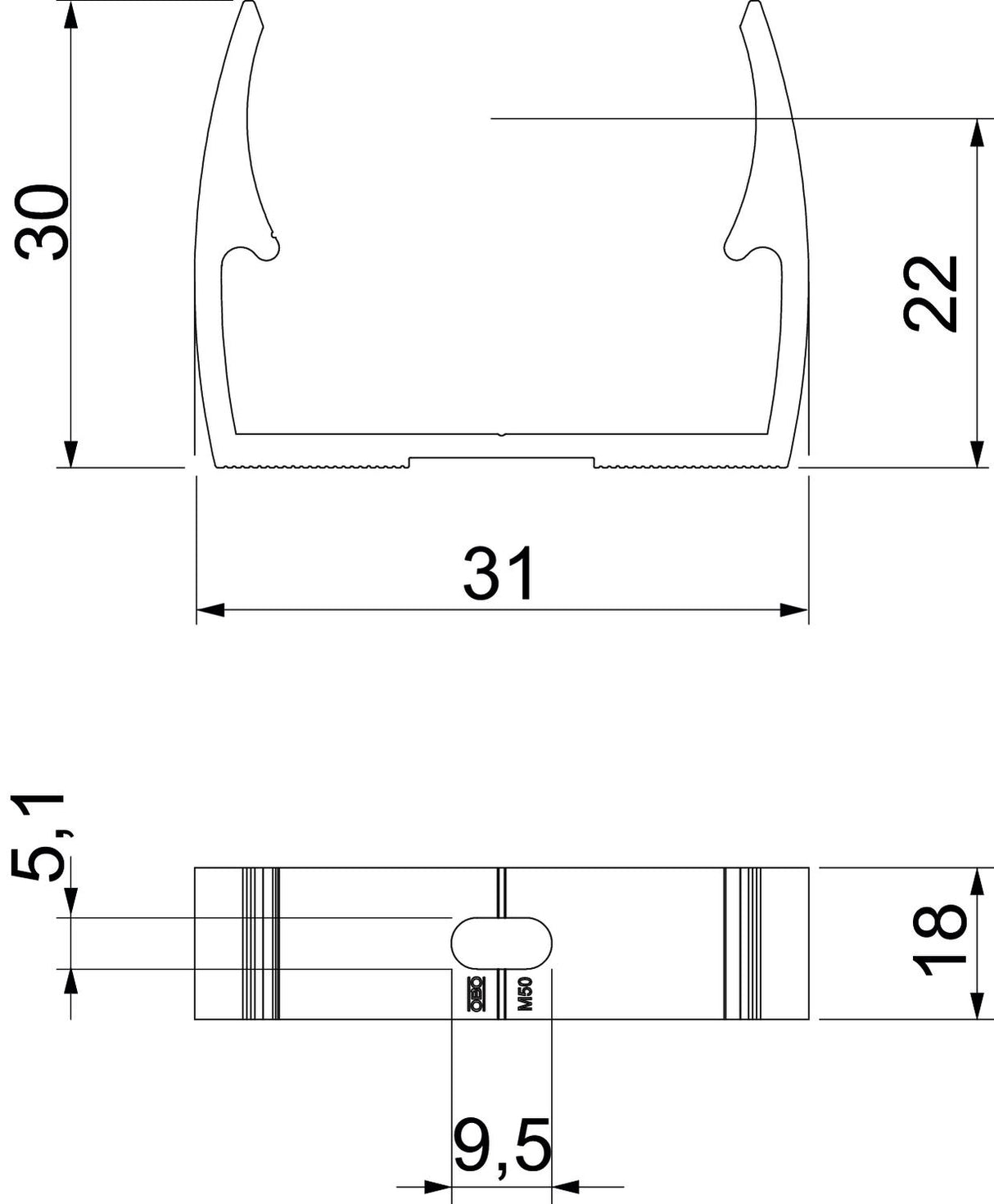 BETTERMANN Rohrschelle 25mm Alu anreihb ALQ M25 Schraubl
