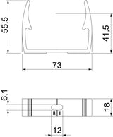 BETTERMANN Rohrschelle 63mm Alu anreihb ALQ M63 Schraubl